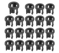 PATIKIL 5mm Emitting Diode Holder, 50 Pcs Plastic LED Holder Clip Mounting Bracket Socket Cap Long and Short Clip Design for Lamp Bulb Bezel Mount Panel LED Display, Black