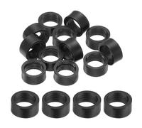 PATIKIL 5mm Emitting Diode Holder Ring, 50 Pcs Plastic LED Holder Clip Circle Cover Mounting Bracket Socket Cap Accessories for Lamp Bulb Bezel Mount Panel LED Display, Black