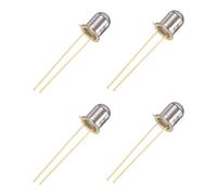 PATIKIL 5mm Photodiode, 4 Pack Photo Transistors Photodiodes Light Sensitive Diode Sensors Round Lens for Electronic Project