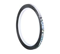 PATIKIL 5mm x 50m Prism Tape, Holographic Reflective Self Adhesive for DIY Art Craft Wrapping Decoration, Silver