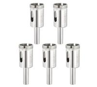 PATIKIL 5pcs 3/4" (19mm) Diamond Hole Saw, Glass Diamond Hole Cutters Hollow Core Drill Bits for Fiberglass, Tile, Porcelain, Ceramic