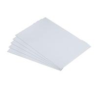 PATIKIL 5pcs Galvanized Steel Sheet, 10x15cm Galvanized Steel Plate Panels 0.8mm Thick Metal Timber Connector Sheet for Roof Flashing Fixing Repair Arts Crafts DIY Projects