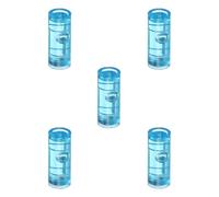 PATIKIL 5pcs Round Bubble Level 15x6mm Mini Circular Bullseye Spirit Levels Measuring Layout Tools for Leveling Camera Tripod Telescope Workshop Turntable Pictures Frame, White