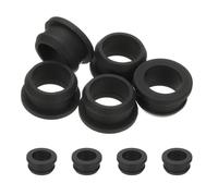 PATIKIL 5pcs Wire Grommet, 22mm Mounting Dia Plastic Grommets Cable Snap Bushing Cable Mounting Hose Bushing Grommet Protector Fasteners Locking Silicone for Wire Cable Hose, Black
