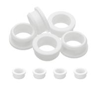 PATIKIL 5pcs Wire Grommet, 27mm Mounting Dia Plastic Grommets Cable Snap Bushing Cable Mounting Hose Bushing Grommet Protector Fasteners Locking Silicone for Wire Cable Hose, White