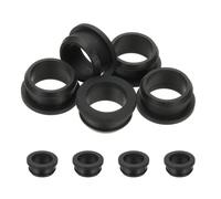 PATIKIL 5pcs Wire Grommet, 29mm Mounting Dia Plastic Grommets Cable Snap Bushing Cable Mounting Hose Bushing Grommet Protector Fasteners Locking Silicone for Wire Cable Hose, Black