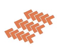 PATIKIL 5s Location Marking Corner 2x2x0.8 Inch 25 Pack L Shaped Floor Marker for Office Table Top, Desk, Warehouse Floor, Orange