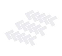 PATIKIL 5s Location Marking Corner 2x2x0.8 Inch 25 Pack L Shaped Floor Marker for Office Table Top, Desk, Warehouse Floor, White