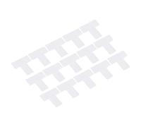 PATIKIL 5s Location Marking Corner 2x2x0.8 Inch 25 Pack T Shaped Floor Marker for Office Table Top, Desk, Warehouse Floor, White
