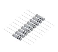 PATIKIL 5Watt 0.1 Ohm Carbon Film Resistor, 20 Pcs 5% Tolerance Resistors Axial Lead Colored Ring for DIY Projects and Experiments
