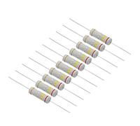 PATIKIL 5Watt 0.24 Ohm Carbon Film Resistor, 10 Pcs 5% Tolerance Resistors Axial Lead Colored Ring for DIY Projects and Experiments