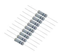 PATIKIL 5Watt 1 Ohm Carbon Film Resistor, 10 Pcs 5% Tolerance Resistors Axial Lead Colored Ring for DIY Projects and Experiments