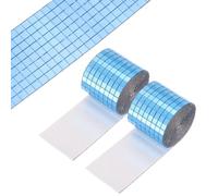 PATIKIL 5x5mm Self Adhesive Mirrors Mosaic Tiles, 3200 Pcs Square Mini Glass Mosaic Disco Tile Sticker for DIY Craft Disco Ball Party Decoration, Light Blue