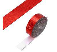 PATIKIL 5x5mm Self Adhesive Mirrors Mosaic Tiles, 3600 Pcs Square Mini Glass Mosaic Disco Tile Sticker for DIY Craft Disco Ball Party Decoration, Red