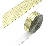 PATIKIL 5x5mm Self Adhesive Mirrors Mosaic Tiles, 3600 Pcs Square Mini Glass Mosaic Disco Tile Sticker for DIY Craft Disco Ball Party Decoration, Gold Tone