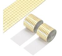 PATIKIL 5x5mm Self Adhesive Mirrors Mosaic Tiles, 3840 Pcs Square Mini Glass Mosaic Disco Tile Sticker for DIY Craft Disco Ball Party Decoration, Gold Tone