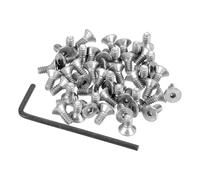 PATIKIL #6-32 x 5/16" Flat Head Socket Cap Screws, 50Pcs Countersunk Bolts Head Machine Screws 304 Stainless Steel (18-8) UNC Socket Drive Bolt Fasteners for Industry Machinery Household