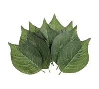 PATIKIL 6.3x3.9 Artificial Green Leaves, 30 Pcs Bulk Greenery Leaves Fake Hydrangea Leaves Fake Leaves for Wedding Bouquets Wreaths Decor