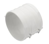 PATIKIL 6-5/16" Water Pipe Repair Clamp PVC Leak Sealer for OD 160mm PE/PPR/Pipes and Plumbing (Length 4.7 Inch), White