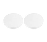 PATIKIL 6.5"/165mm PVC Pipe End Cap Fitting, 2 Pack Furniture Grade Plug Coupling Socket for DIY, Garden