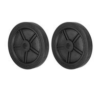 PATIKIL 6.5" Air Compressor Wheels, 2 Pcs Universal Air Compressor Wheel Replacement Parts with 0.8" Dia. Hole for Easy Mobility, Black