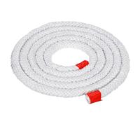 PATIKIL 6.57ft x 3/8" Ceramic Fiber Rope, Round Braided Rope High-Temperature Gasket Seal for Boiler Furnace Oven Kiln Casting, White