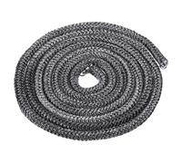 PATIKIL 6.57ftx5/16" Wood Stove Gasket Rope, Fiberglass Round Braided Rope High-Temperature Stove Gasket Seal for Boiler Furnace Oven Kiln Casting, Black