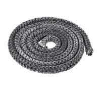 PATIKIL 6.57ftx9/16" Wood Stove Gasket Rope, Fiberglass Round Braided Rope High-Temperature Stove Gasket Seal for Boiler Furnace Oven Kiln Casting, Black