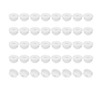 PATIKIL 6.5mm Diameter Silicone Hole Plug, 40 Pcs Round Snap in Type Locking Furniture Button Protective Cover Cap Head Fit for 6.5-7mm Hole for Seal Bulkhead Cylinder Hole, White