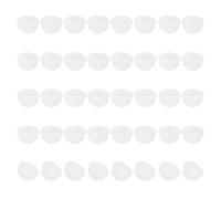 PATIKIL 6.5mm Diameter Silicone Hole Plug, 40 Pcs Round Snap in Type Locking Furniture Button Protective Cover Cap Head Fit for 6.5-7mm Hole for Seal Bulkhead Cylinder Hole, Translucent