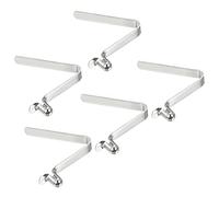 PATIKIL 6.5x4mm Kayak Paddle Snaps, 5 Pack Pole Push Button Spring Clips Steel Hollow Button Locking Tube Single Pin for Camping Awning Tent Pole