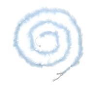 PATIKIL 6.6 Ft Feather Boas, 1 Pcs Feather for DIY Craft Sewing Trim Home Wedding Holiday Home Decor Graduation Party Christmas, Light Blue