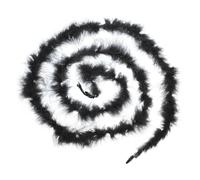 PATIKIL 6.6 Ft Feather Boas, 1 Pcs Feather for DIY Craft Sewing Trim Home Wedding Holiday Home Decor Graduation Party Christmas, Black