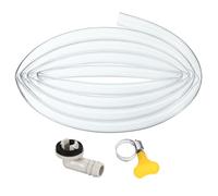 PATIKIL 6.6Ft Air Conditioner Drain Hose, 1 Set Universal AC Drain Hose Portable Leakproof Air Conditioner Drain Kit with 15mm Hose Connector and Clamp for Window AC Mini Split Unit Part