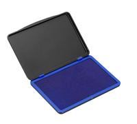 PATIKIL 6.7"x4.7" Large Stamp Pad, Washable Craft Ink Pad for Rubber Stamp Card Making Stamping Scrapbook Fingerprint Footprint Handprint Style 1, Blue/Black