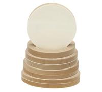 PATIKIL 6" 8" 10" 12" Round Wood Canvas Panels, 8pcs Unfinished Wood Plaque Disc Circle Board for Craft Projects, Art Painting, Carving, Engraving, DIY