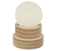 PATIKIL 6" / 8" Round Wood Canvas Panels, 8pcs Unfinished Wood Plaque Disc Circle Board for Craft Projects, Art Painting, Carving, Engraving, DIY