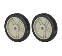 PATIKIL 6" Air Compressor Wheels, 2 Pack Universal Air Compressor Wheel Replacement Part, Air Compressor Wheel Replacement Wheels with 0.6" Dia. Hole for Easy Mobility, Beige