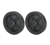 PATIKIL 6" Air Compressor Wheels, 2 Pack Universal Air Compressor Wheel Replacement Part Air Compressor Replacement Wheels with 0.8" Dia Hole for Easy Mobility, Black