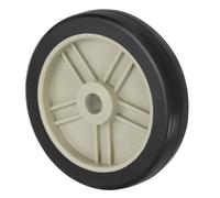 PATIKIL 6" Air Compressor Wheels, Universal Air Compressor Wheel Replacement Part, Air Compressor Wheel Replacement Wheel with 0.6" Dia. Hole for Easy Mobility, Beige