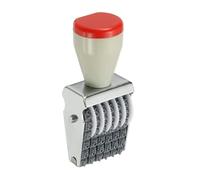 PATIKIL 6 Digit Number Roller Stamp, Adjustable Rubber Stamp Changeable Numerical Symbol Office Date for Business Creative Price Tag