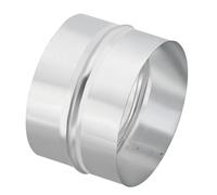 PATIKIL 6" Duct Connector, Galvanized Steel Duct Coupling Vent Coupler Dryer Pipe Coupling Hose Extension Connector for HVAC Exhaust Fan Vent Systems, 4" Long