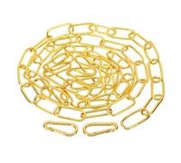 PATIKIL 6 Feet Gold Finish Lighting Hanging Chain, Metal Looping Chain for Hanging Plant Pendant Chandelier Light Fixture