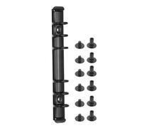 PATIKIL 6 Holes Ring Binder, A6 Notebook 20mm Book Binding Kits Planner Maker Binder Ring Clip Mechanisms with Screw for Journal Bill Paper, Black, 3 Set