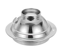 PATIKIL 6 Inch Adjustable Air Vent Stainless Steel Round Soffit Vent Air Ventilation Outlet Hood Ducting Hose Wall Ceiling Cover for Bathroom Kitchen Office