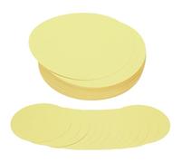 PATIKIL 6 Inch Circle Cutouts Paper, 80 Pcs Circle Card Stock 200gsm/75lb Round Cutouts for DIY Craft Projects Classroom Bulletin Board Decoration, Light Yellow