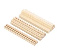 PATIKIL 6 Inch Dowel Rods Wood Sticks, 60 Pcs Long Square Wooden Dowels Unfinished Hardwood Sticks 1/8" 3/16" 15/64" for Craft DIY Supplies