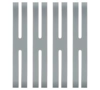 PATIKIL 6 Inch H Band Silicone Rubber Bands, 5 Pcs Strong Elastic Silicone Bands Rubber Wrapping Bands for Books Cameras Art Cooking Wrapping Exercise Bag Wraps, Grey