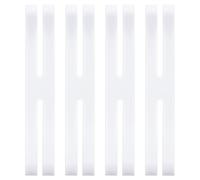PATIKIL 6 Inch H Band Silicone Rubber Bands, 5 Pcs Strong Elastic Silicone Bands Rubber Wrapping Bands for Books Cameras Art Cooking Wrapping Exercise Bag Wraps, White