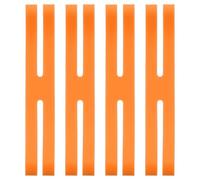 PATIKIL 6 Inch H Band Silicone Rubber Bands, 5 Pcs Strong Elastic Silicone Bands Rubber Wrapping Bands for Books Cameras Art Cooking Wrapping Exercise Bag Wraps, Orange